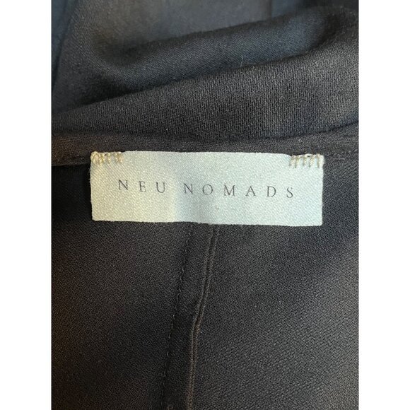Neu Nomads Black Shirt Dress XS Cocoon Dress Long Sleeve - Picture 8 of 10